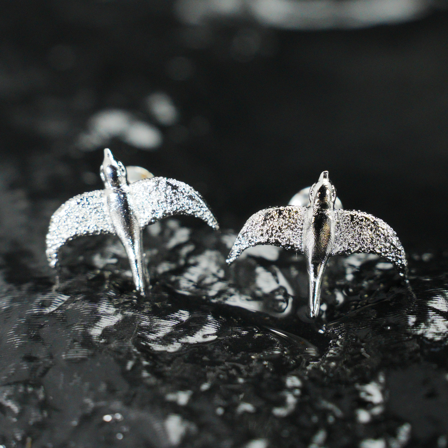 Flying Bird Stud Earrings | Delicate Nature-Inspired Jewelry for Her