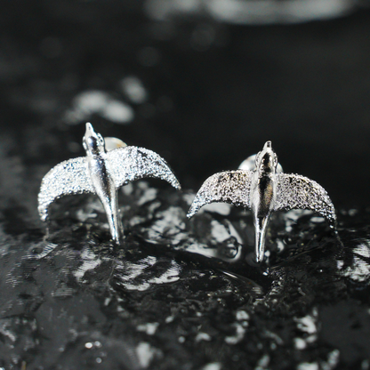 Flying Bird Stud Earrings | Delicate Nature-Inspired Jewelry for Her