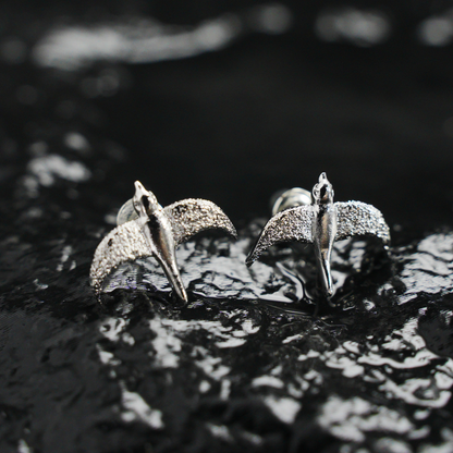 Flying Bird Stud Earrings | Delicate Nature-Inspired Jewelry for Her
