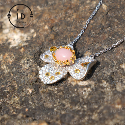 Elegant Flower Pendant Necklace with Cultured Pearl, Perfect Gift for Women or Special Occasions