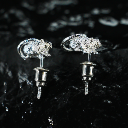Cute Mouse Stud Earrings | Animal Miniature Earrings | Gift Idea