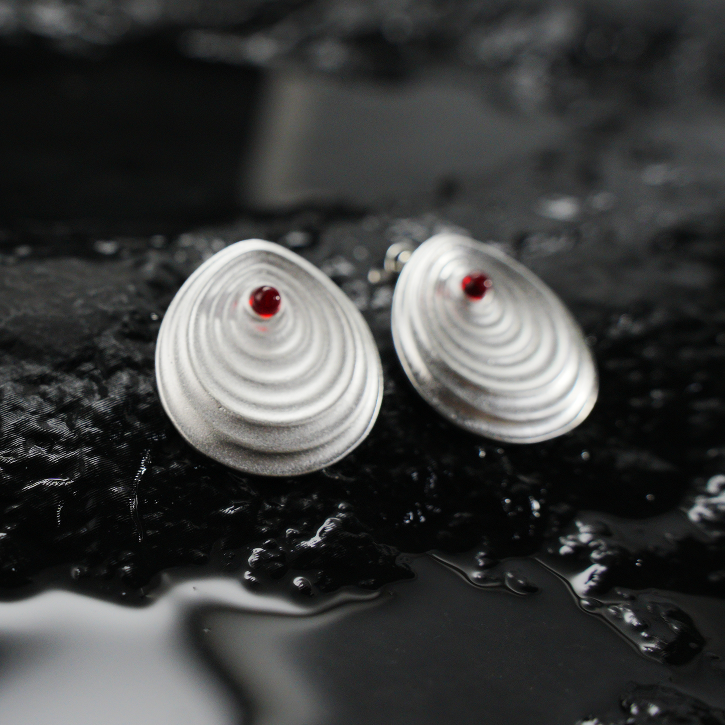Minimalist Spiral Stud Earrings, Abstract Jewelry for Women, Artistic Modern Gift for Birthday, Anniversary or Self-Love