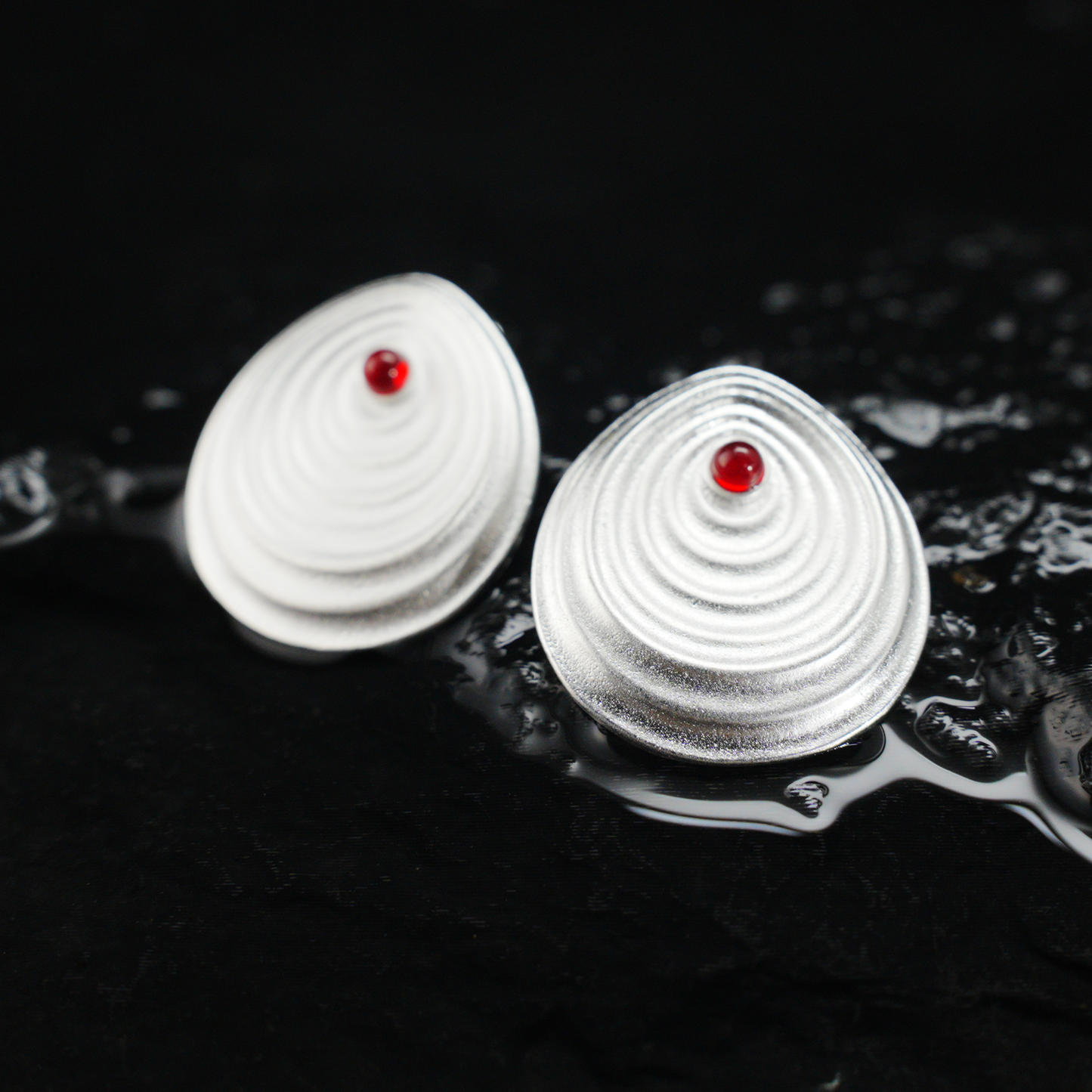 Minimalist Spiral Stud Earrings, Abstract Jewelry for Women, Artistic Modern Gift for Birthday, Anniversary or Self-Love