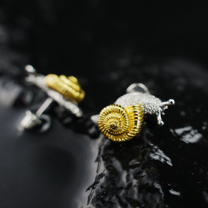 Snail Stud Earrings, Whimsical Animal Jewelry, Cute Forest Creature Earrings, Spiritual Nature-Inspired Gift for Her