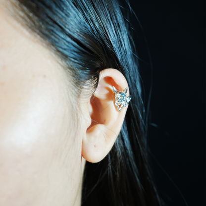 Fox Ear Wrap | Spiritual Totem Earring | Non-Pierced Ear Hook | Mystical Animal Jewelry | Handmade Nature-Inspired Gift