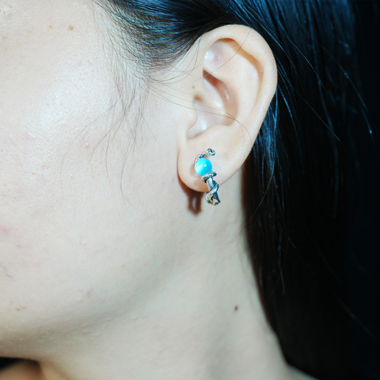 Serpent Guardian Crystal Earrings | Mystical Protection Studs | Unique Gift for Her with Spiritual Style