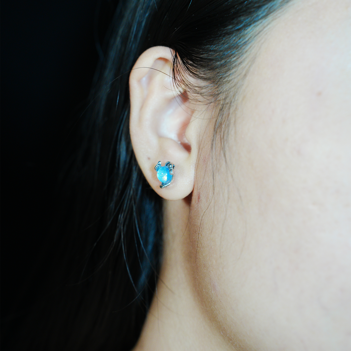 Serpent Guardian Crystal Earrings | Mystical Protection Studs | Unique Gift for Her with Spiritual Style