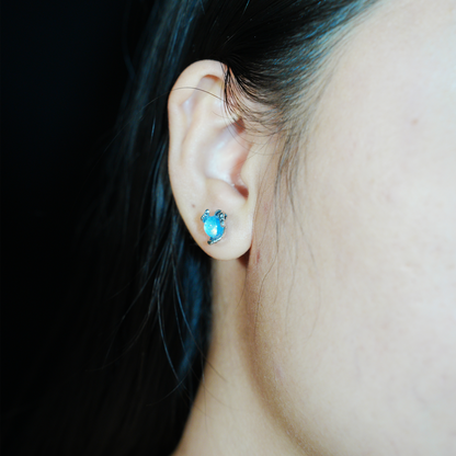 Serpent Guardian Crystal Earrings | Mystical Protection Studs | Unique Gift for Her with Spiritual Style