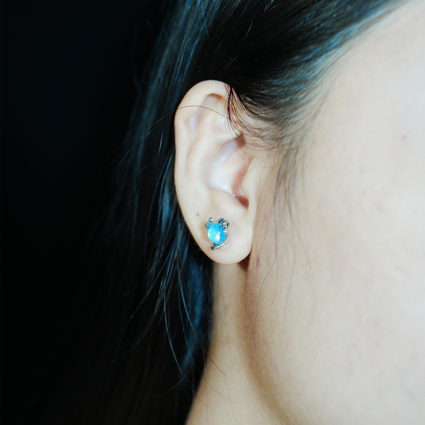 Serpent Guardian Crystal Earrings | Mystical Protection Studs | Unique Gift for Her with Spiritual Style