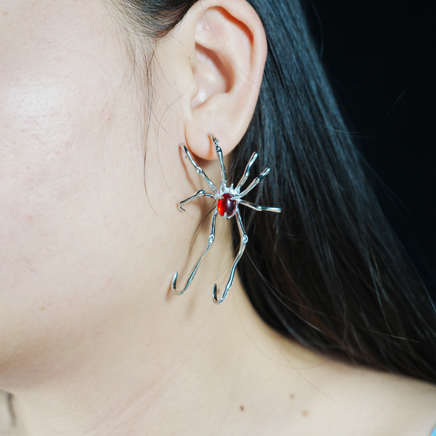 Gothic spider earrings | mysterious amulet design | witch dark style jewelry | Personalized Outfit Recommendations