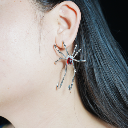 Gothic spider earrings | mysterious amulet design | witch dark style jewelry | Personalized Outfit Recommendations