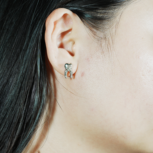 Zahnförmige Ohrstecker – Molar-Anatomie-Design, skurriler Miniaturschmuck für alternativen Stil und als Geschenk