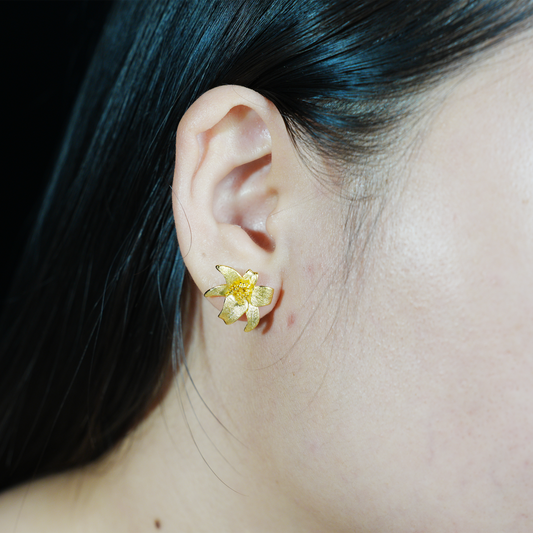 Blooming Elegance Floral Stud Earrings – Delicate Petal Shape, Nature Inspired Jewelry for Women’s Daily Style