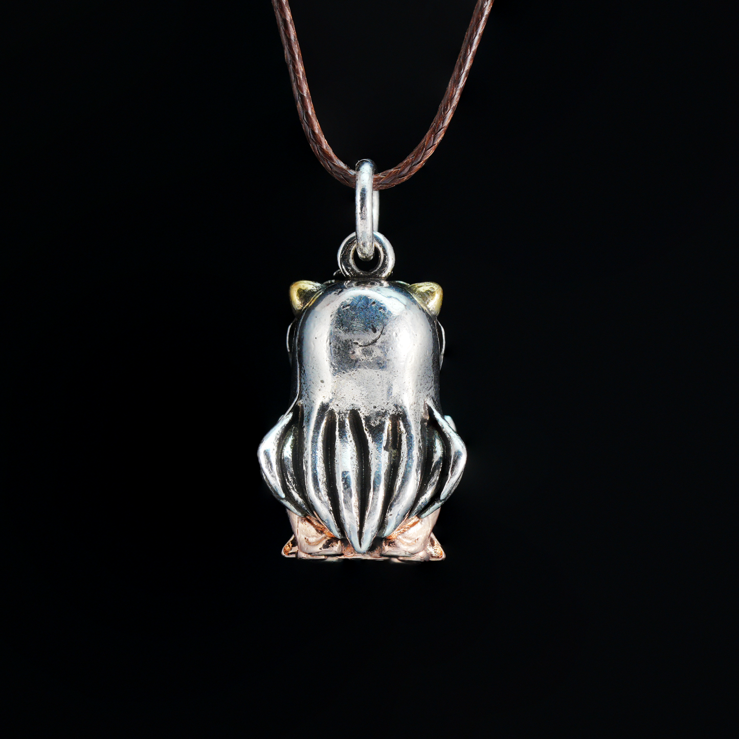 Gothic Warrior Girl Pendant, Fantasy Beast-Eared Guardian Necklace, Anime Cosplay Jewelry
