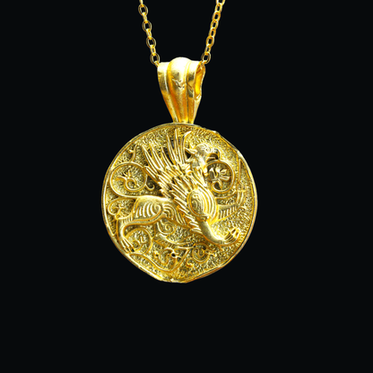 Gotischer Greif-Anhänger – Mythische Tier-Halskette, Fantasy-Wächteramulett-Schmuck