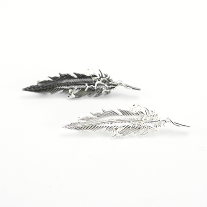 Feather Flower Brooch Nature-Inspired Elegant Unisex Jewelry
