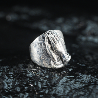 Vintage Handschlagring – Symbol der Einheit, Treue und ewigen Verbundenheit