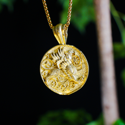 Gotischer Greif-Anhänger – Mythische Tier-Halskette, Fantasy-Wächteramulett-Schmuck