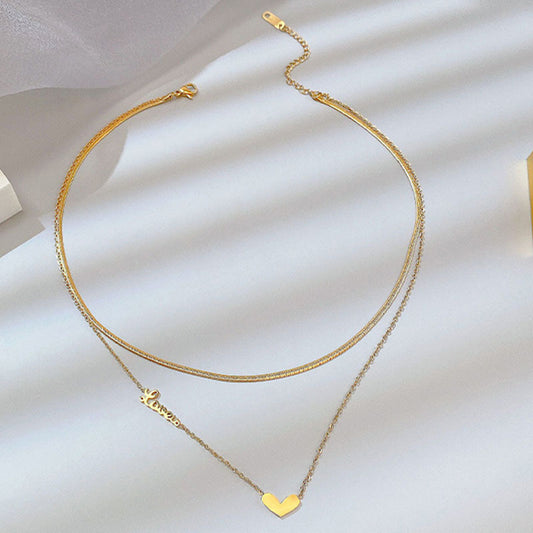 Heartstrings Layered Necklace-epitome of understated elegance