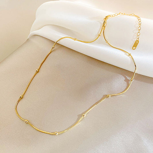 Golden Bead Elegance Collar
