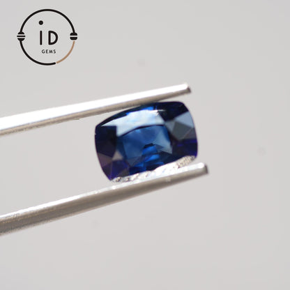 Natürlicher Saphir - 1.44ct - Kissenschliff - Royalblau - Unbehandelt aus Sri Lanka - Ideal für Schmuckdesign oder Sammler