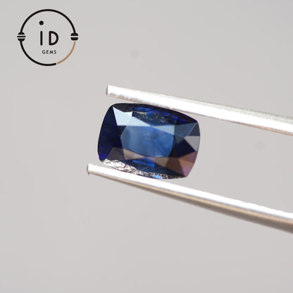 Natürlicher Saphir - 1.44ct - Kissenschliff - Royalblau - Unbehandelt aus Sri Lanka - Ideal für Schmuckdesign oder Sammler