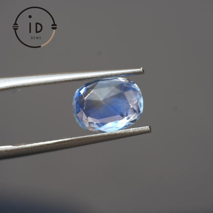Unbehandelter natürlicher Saphir 2,52ct – Ovalschliff in Königsblau aus Sri Lanka – Edelstein für Sammler & Design