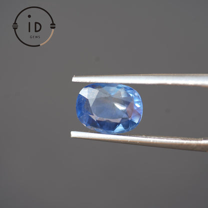 Unbehandelter natürlicher Saphir 2,52ct – Ovalschliff in Königsblau aus Sri Lanka – Edelstein für Sammler & Design