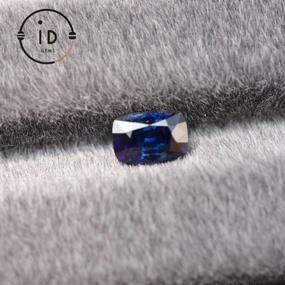 Natürlicher Saphir - 1.44ct - Kissenschliff - Royalblau - Unbehandelt aus Sri Lanka - Ideal für Schmuckdesign oder Sammler