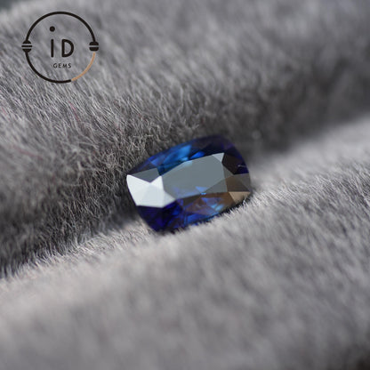 Natürlicher Saphir - 1.44ct - Kissenschliff - Royalblau - Unbehandelt aus Sri Lanka - Ideal für Schmuckdesign oder Sammler
