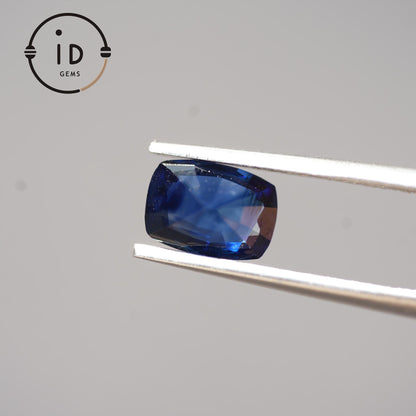 Natürlicher Saphir - 1.44ct - Kissenschliff - Royalblau - Unbehandelt aus Sri Lanka - Ideal für Schmuckdesign oder Sammler