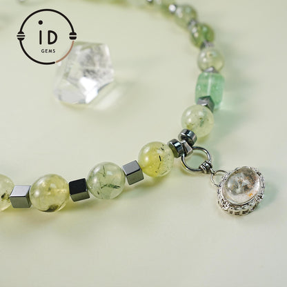 Boho-Halskette mit großen grünen Natursteinen · Statement-Schmuck im Waldstil · Handgemacht & kurz · Geschenk für naturverbundene Frauen