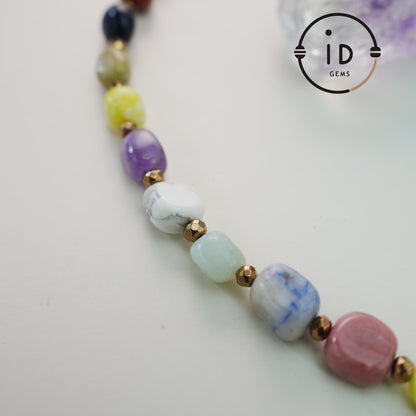 Vintage Silber Blumenanhänger Achat Halskette | Große unregelmäßige handgefertigte Perlen | Boho Stil Armband | Einzigartiges Kunstgeschenk