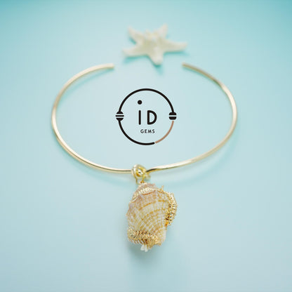 Choker Necklace with Natural Shell Pendant｜Vintage Wire Design｜Boho Summer Jewelry｜Handmade Ocean-Inspired Gift