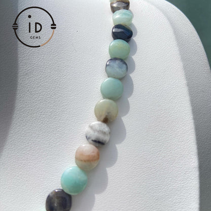 Handgemachte Edelsteinkette mit bunten Natursteinen & grünem FluoritAnhänger · Spiritueller Boho-Schmuck · Geschenk für Frauen mit Bedeutung