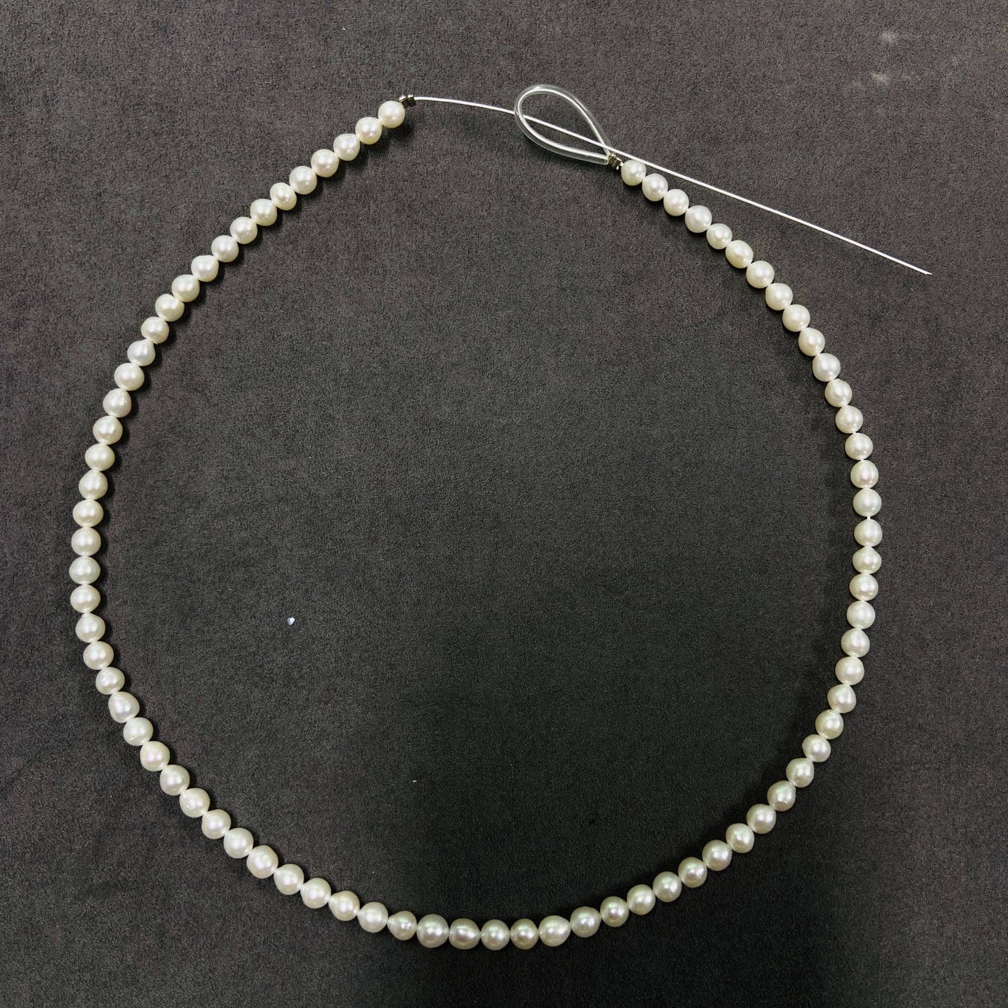 Natural Small Round Freshwater Pearls · 5mm · 40cm Strand · 13g | Smooth Lustrous Beads for DIY Bracelet & Necklace Making | Minimal Elegant Jewelry Supplies