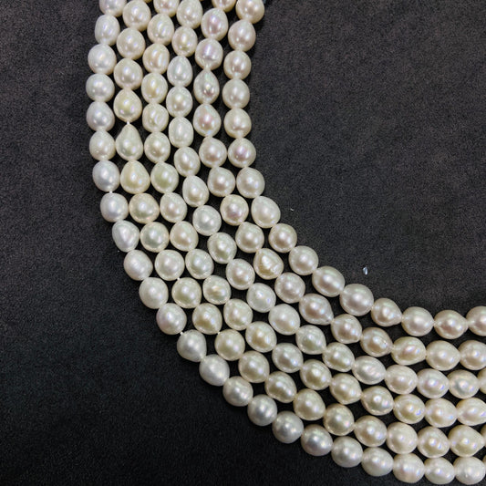 Natural Small Round Freshwater Pearls · 5mm · 40cm Strand · 13g | Smooth Lustrous Beads for DIY Bracelet & Necklace Making | Minimal Elegant Jewelry Supplies
