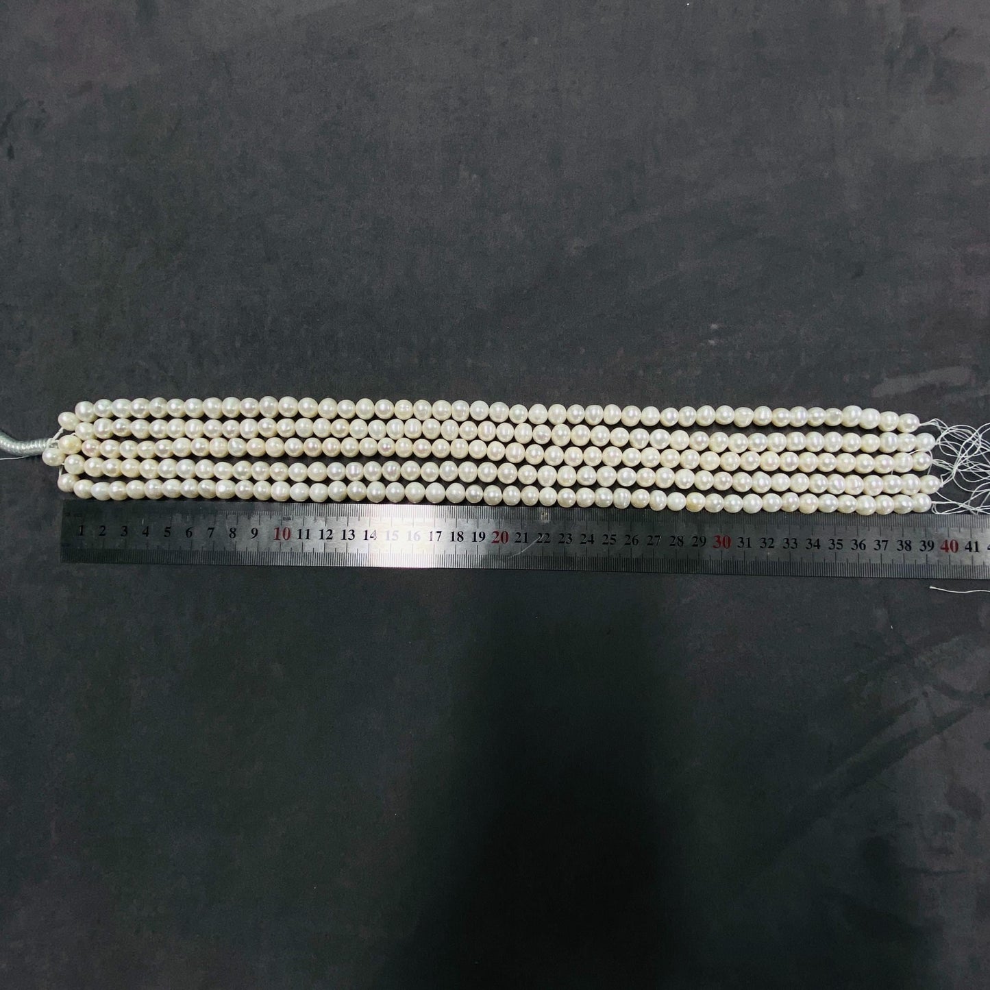 Natural Oval Freshwater Loose Pearls｜4×7 mm · 40 cm · 12.5 g｜Smooth & Organic DIY Bracelet & Necklace Beading Material｜Pure Natural Gem