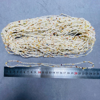 Natural Inclusion Quartz Loose Beads · 10 Strands 50 cm (3 mm, 6 g) · Unique Mineral Inclusions · DIY Bracelet & Necklace Making Supplies