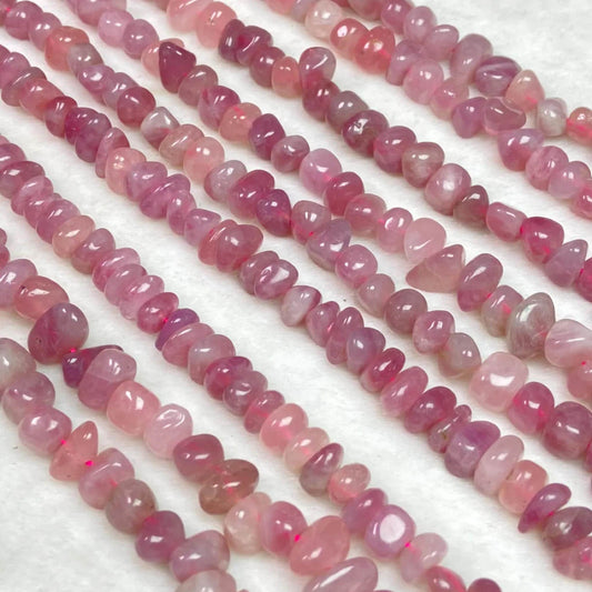 Natural Rose Quartz Chip Beads 9–10mm · 38cm Strand Pre-Drilled | DIY Jewelry Making · Healing Crystal Energy · Home Décor & Gift Idea