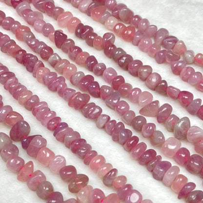 Natural Rose Quartz Chip Beads 9–10mm · 38cm Strand Pre-Drilled | DIY Jewelry Making · Healing Crystal Energy · Home Décor & Gift Idea