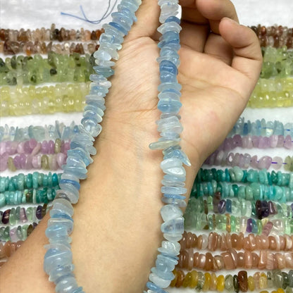 Natural Mixed Gemstone Chip Beads · 38cm Strand | Irregular Crystal Chips for DIY Bracelet & Necklace | Chakra Meditation Energy Beads | Boho Gift Idea