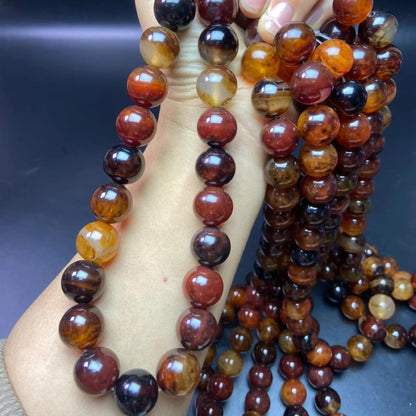 Natural Honey Brown Agate 16 mm Round Beads • 38 cm Strand | DIY Bracelet & Necklace Supplies | Root Chakra Meditation  Healing Stones
