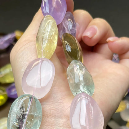 Colorful Natural Multi-Crystal Nugget Beads 15–25 mm · Raw Gemstone Chips · High Transparency · DIY Bracelets, Necklaces & Earrings