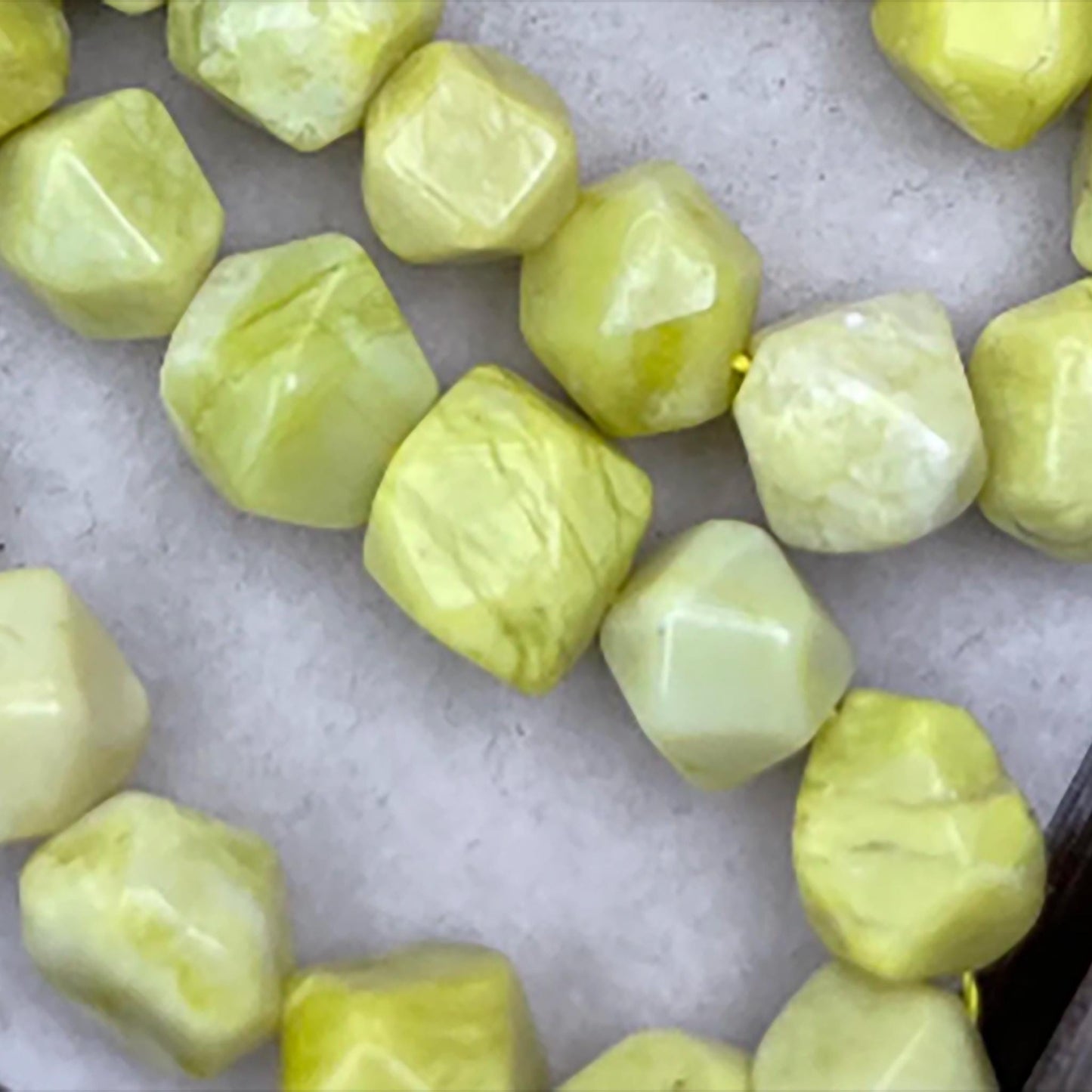 Fresh Lemon Jade Octagon Faceted Beads 10mm · Hand-Polished High Transparency | Natural Yellow Gemstone Strand for DIY Bracelets, Necklaces & Earrings
