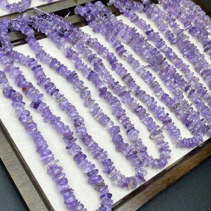 Natürliche Ametrin-Splitterperlen 10 mm | Mittlerer Bohrstrang 38 cm | Zweifarbiger Amethyst-Citrin-Glanz | DIY-Armbänder, Halsketten und Ohrringe