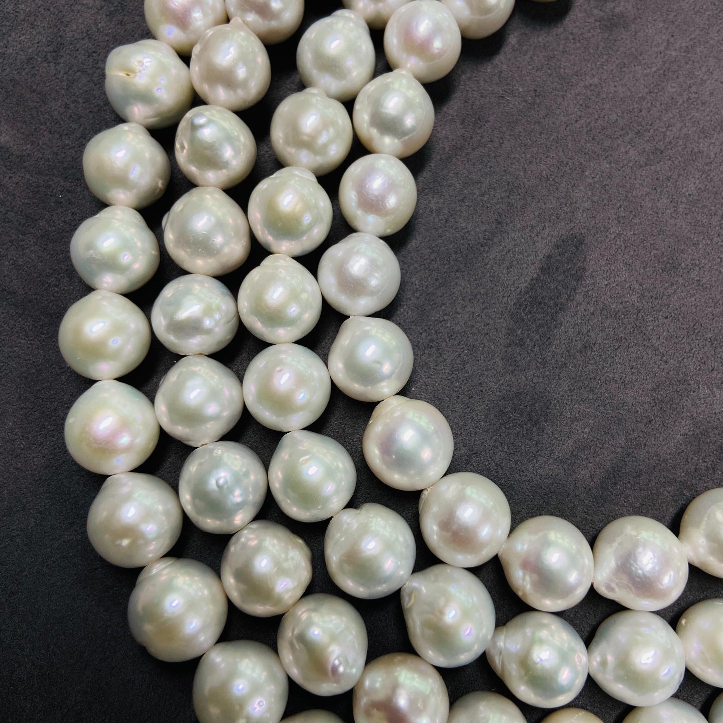 Natural Large Round Freshwater Pearls · 10mm Loose Beads · 39.5cm Strand · 54g | High-Luster DIY Bracelet & Necklace Jewelry Material