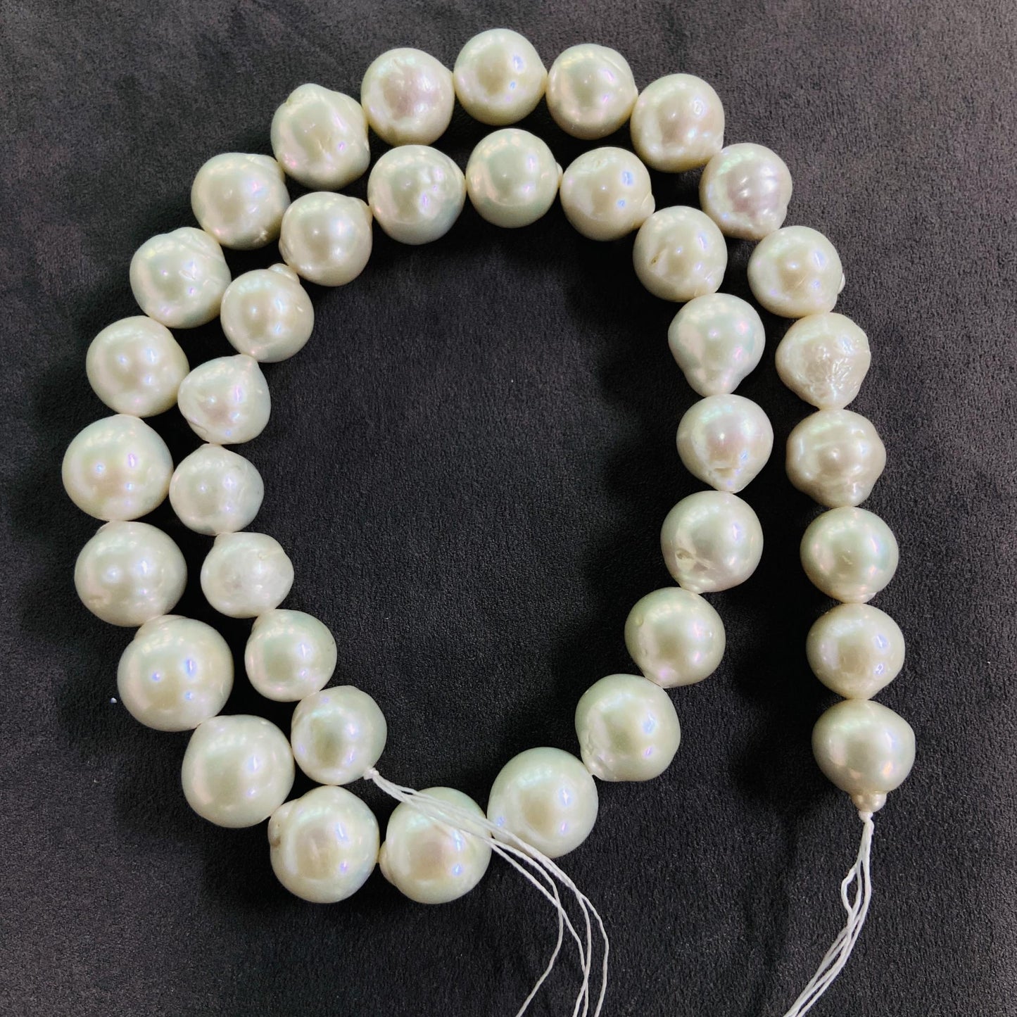 Natural Large Round Freshwater Pearls · 10mm Loose Beads · 39.5cm Strand · 54g | High-Luster DIY Bracelet & Necklace Jewelry Material