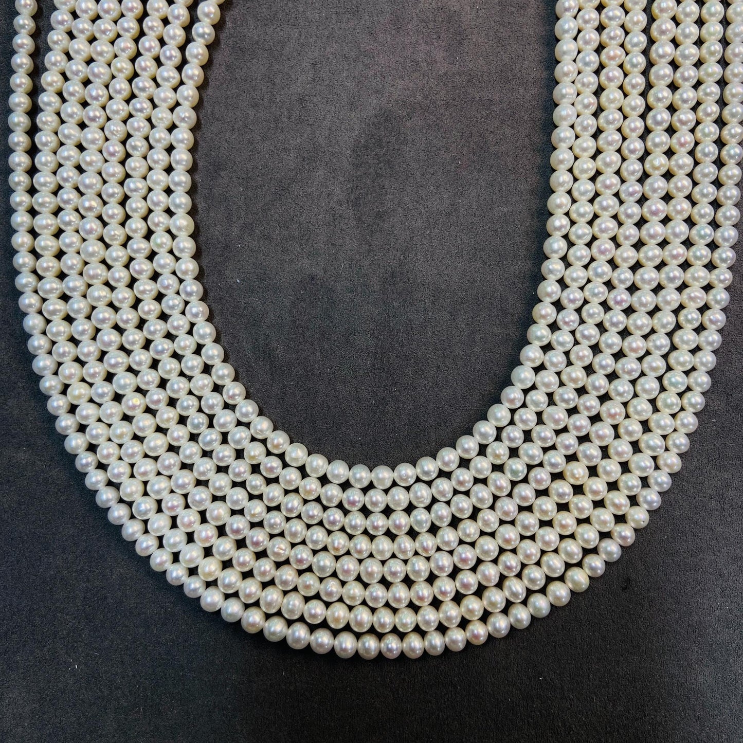 Natural Small Round Freshwater Loose Pearls｜4.5 mm · 40 cm · 11 g｜Smooth & Classic DIY Bracelet & Necklace Beading Material｜Simple & Elegant