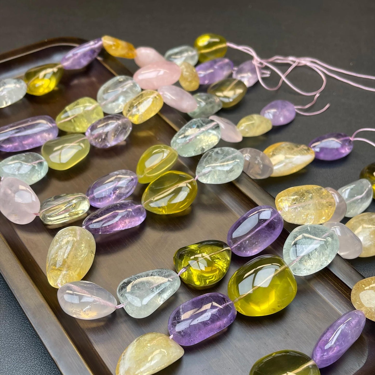 Colorful Natural Multi-Crystal Nugget Beads 15–25 mm · Raw Gemstone Chips · High Transparency · DIY Bracelets, Necklaces & Earrings